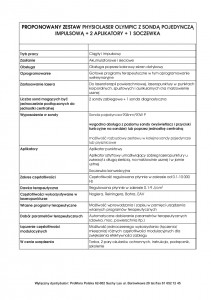physiolaser_sonda_impulsowa_parametry_techniczne